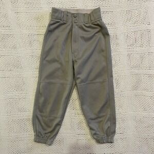 Franklin Youth Baseball Pants Gray Knicker Style Size Y-XS Elastic Bottoms 10365